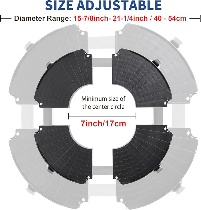 W B D WEIBIDA Plant Rollers with Wheels Heavy Duty, Adjustable 12 14 16 18 Inch Plant Caddy with Casters, Rolling Plant Stand, Large Potted Planter Cart Dolly for Flower Pot Outdoor Indoor