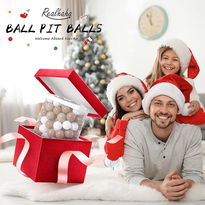 Realhaha Ball Pit Balls 50 100 200 500 Play Balls Plastic Balls for Baby Girls Toddlers Kids Play Tent Pool Playhouse Playpen Party Decoration