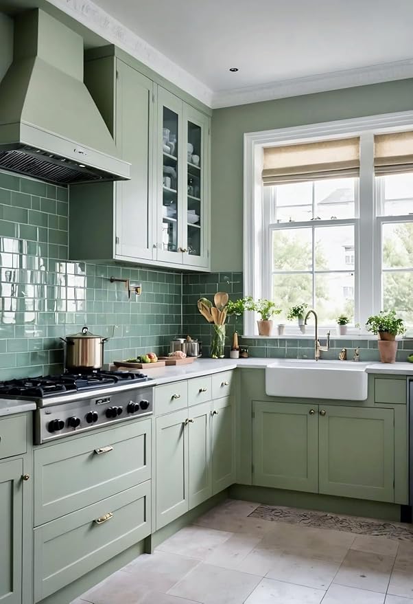 Dimoon 590''x17.7'' Green Peel and Stick Wallpaper Contact Paper Modern Self Adhesive Wall Paper Removable Renter Friendly Textured Solid Color Shelf Cabinet Vinyl Roll (590''x17.7'',Light Green)