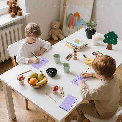 600 Count Index Cards 3 x 5 Inch Purple Lined Flash Cards Ideal for Studying and To-do-List, Portable Note Cards Taking for Students and Teachers, Flash Card Styled for Home, Office or School Use