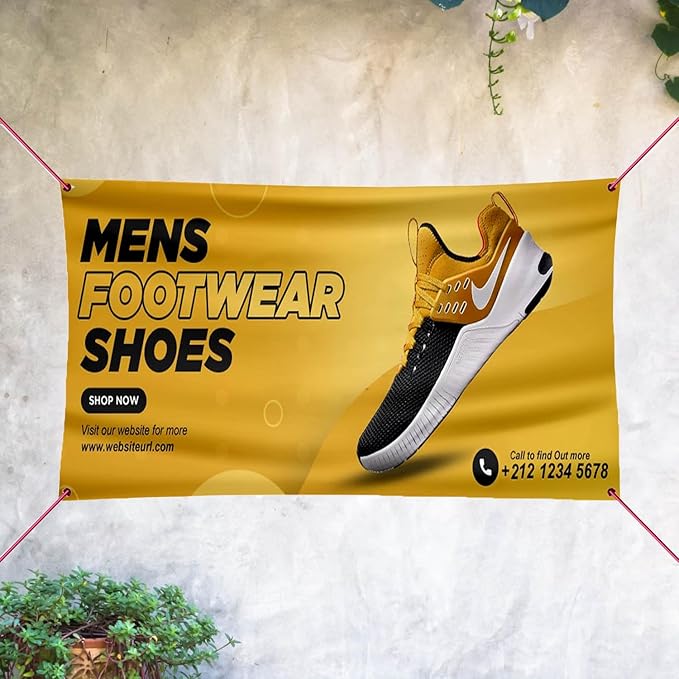 Personalized Passion Vinyl Banner 4' x 25' - Customized Banner for Business, Graduation, Birthday Parties, Indoor Outdoor Use - Full Color 13oz Vinyl Custom Signs with HD Printed Text, Photos and More