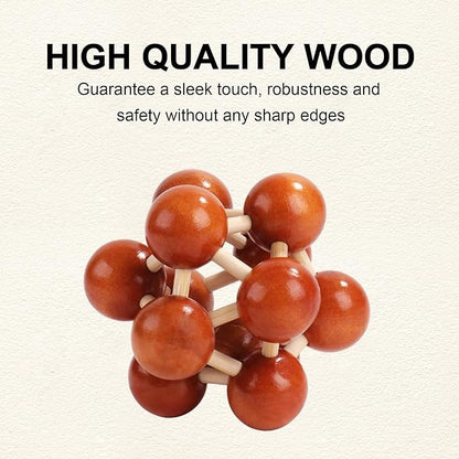 Metal Brain Teaser Puzzles Disentanglement Puzzles Metal Wooden Brain Teaser Puzzle 16pcs Logic Metal Puzzle for Adult Kid Toy Lock Puzzles Gift for Adults Teenagers Kids