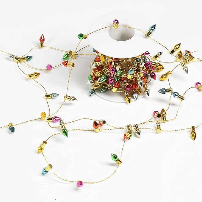 Orgrimmar Fake Light String Christmas Decoration Doll House Miniature Furniture Accessories String Lights (10m/394inch)