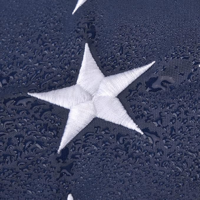 American Flag 2.5x4 FT, US Flag USA High Wind with Embroidered Stars, Sewn Stripes, Brass Grommets, Durable USA Flag Outdoor Outside