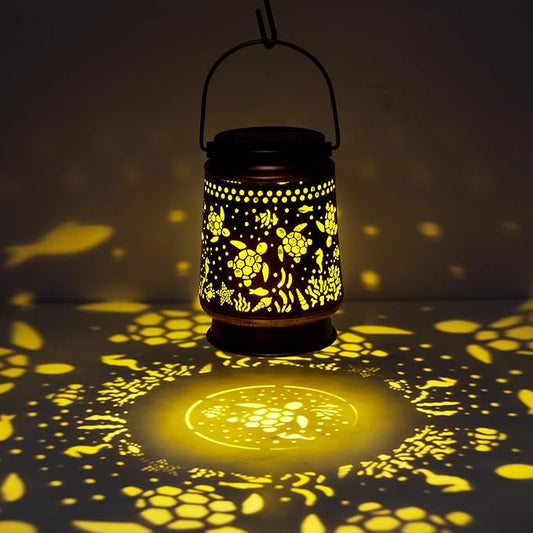 Solar Lanterns Outdoor Turtle Garden Decor Christmas Turtle Gifts for Women Mom Grandma Hanging Solar Sea Turtle Lights Metal Sea Turtle Gift Outside for Yard, Patio, Backyard, Porch Beach Gifts