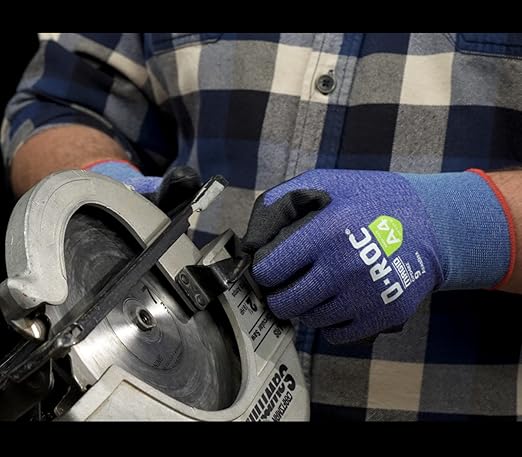 MAGID D-ROC ANSI A4 AeroDex Polyurethane Palm Coated Work Gloves, 12 Pairs, Size 6/XS, GPD482