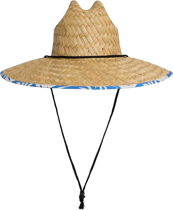 Quiksilver Men's Wide Brim Outdoor Lifeguard Straw Sun Hat