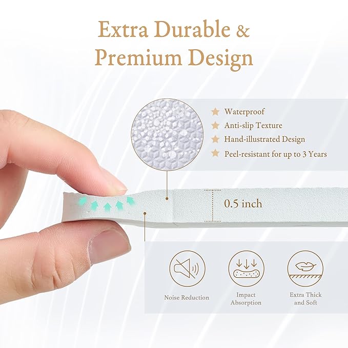 PopsyKosy Premium Exercise & Baby Foam Play Mats - Stylish & Large Non-Toxic Odorless Floor Mat - 6 Tiles - Spacious 6ft x 4ft - Peel-Resistant Reinforced - Soft Thick, Waterproof - Lavender Gray