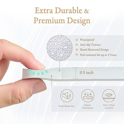 PopsyKosy Premium Exercise & Baby Foam Play Mats - Stylish & Large Non-Toxic Odorless Floor Mat - 6 Tiles - Spacious 6ft x 4ft - Peel-Resistant Reinforced - Soft Thick, Waterproof - Lavender Gray