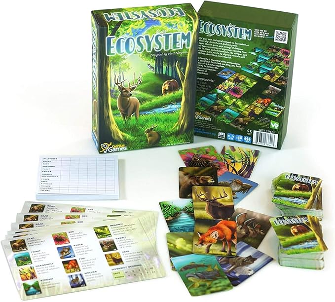 Ecosystem - A Family Card Game about Building Habitats | Learn about Animals, Ecology & Biodiversity for Kids, Adults, Families or the classroom! Fun Board Games for Environmental Science Class
