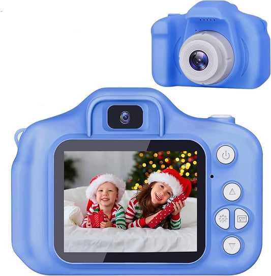 Kids Camera Toys Gifts Christmas Birthday Festival for Boys Age 3 4 5 6 7 8 9 10 Year Old Boy Toys HD Digital Video Toddler Camera with 32GB SD Card(Blue)