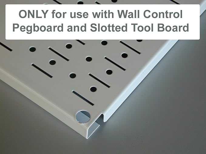 Wall Control Metal Pegboard Organizer - 4' Standard Tool Storage Kit, Black - Includes Pegboard Paper Towel Holder & Dowel Rod Shelf Assembly