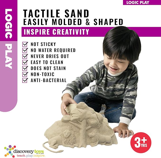 Discovery Toys Tactile Sand | Kid-Powered Learning | Play Sand | STEM Toy Early Childhood Development 3 Years and Up