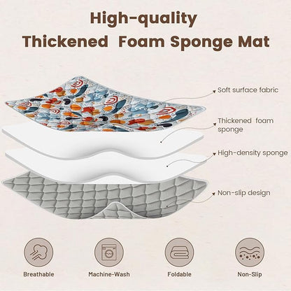 74" × 50“ Baby Play Mat for Playpen, Baby Playmat for Floor, Thick Ultra Soft Play Mat for Babies and Toddlers Infants Playing or Crawling, Grey