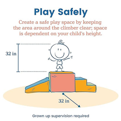 ECR4Kids SoftZone Tiny Twisting Climber, Beginner Playset, Contemporary, 5-Piece