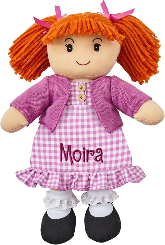 Let's Make Memories Personalized Rag Doll - Mini-Me Doll - Doll for Girls - Toy for Girls - Red Hair