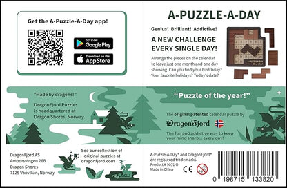 A-Puzzle-A-Day Deluxe: The Original Daily Calendar Puzzle with 365+ Challenges for Every Day of The Year, by DragonFjord
