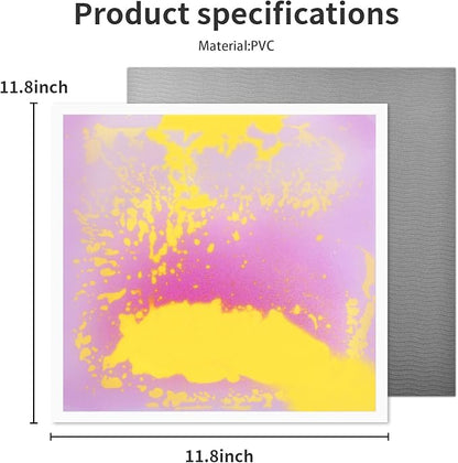 Liquid Lava Tiles for Kids： 11.8x11.8 in Educational Play Mat with Non-Slip Base Develop Motor Skills & Creativity for Children 3-12 Years（6PTFG2