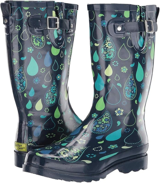 Western Chief Women's Tall Waterproof Rain Boot Outdoor Garden Shoes