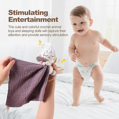 Lamb Animals Cow Security Animal Security Blanket Blanket Infant Nursery Character Blanket Luxury Snuggler Plush Baby Lovey Lamb
