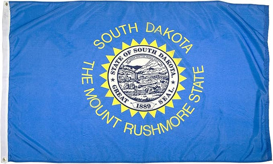 FlagSource South Dakota Nylon State Flag, Made in the USA, 3x5'
