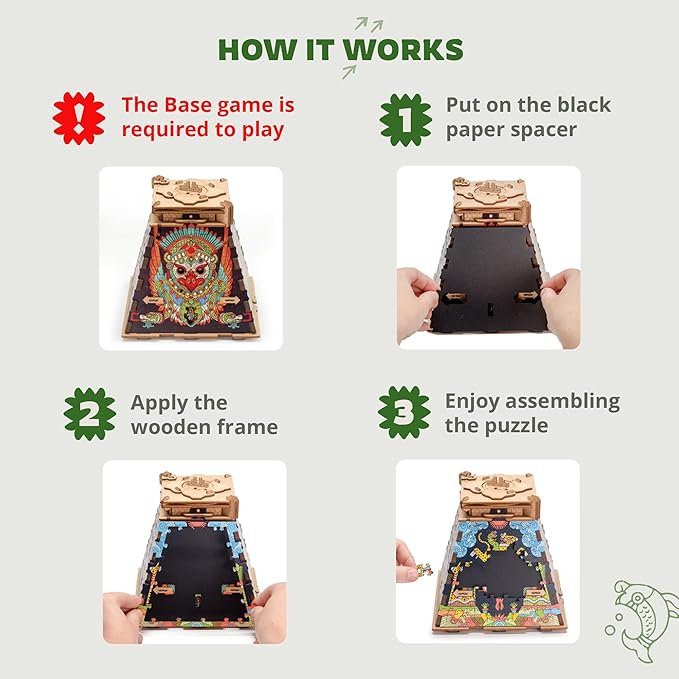 iDventure Cluepuzzle Expansion The Aztec Realms | Wooden Puzzle with 200+ Pieces | Escape Room Game | Gift Box | 4 Designs | Puzzle Size 20x12 cm | Wooden Puzzles for Adults and 10+ | Gift | Hobby