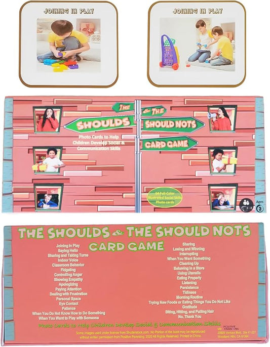 The Shoulds and Should Nots Cards Social Emotional Learning Activity with Photos of Appropriate and Inappropriate Behaviors Supports Autism and ADHD Encourages Positive Decision Making