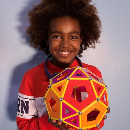 Geomag Supercolor Magnetic Toys for Kids Ages 5+, 35pc Educational STEM Magnets for Kids - Swiss-Made Magnetic Blocks, Tiles and Building Toys from 100% Recycled Plastic