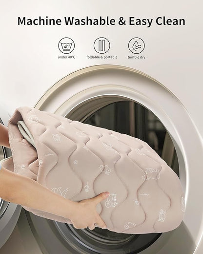 Fortella Play Mat for Baby, Soft Foam Floor Pads, 47"x47" Tummy Time Play mat for Infant and Toddler, Portable Foldable Puzzle Mat for Nursery, Outdoor Yard or Playpen (Forest Taupe)