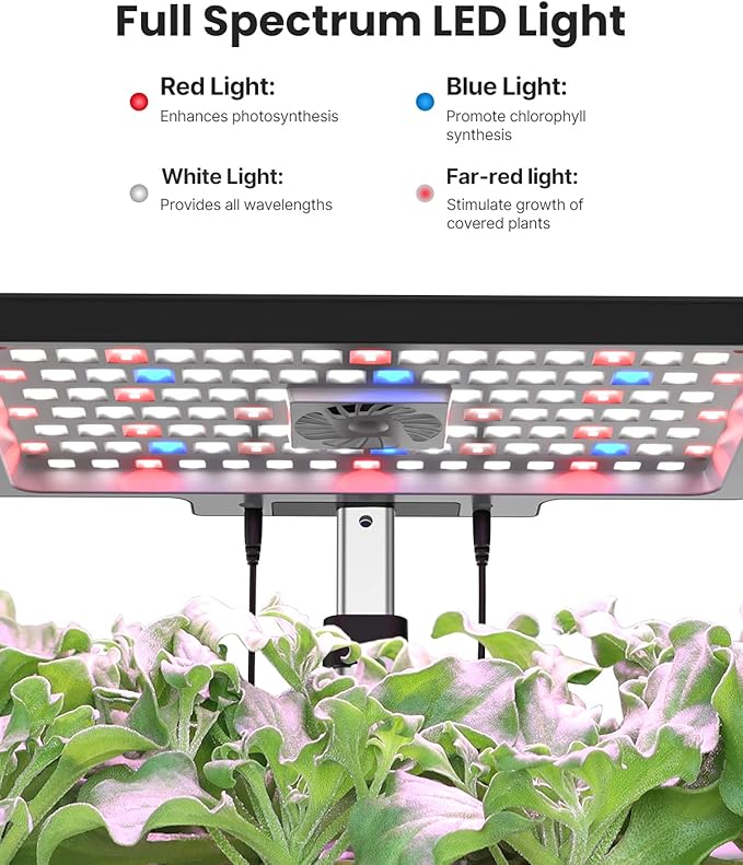 iDOO Hydroponics Growing System Kit 12Pods WiFi, Christmas Gifts for Women Mom, Indoor Herb Garden with LED Grow Light for Home, Built-in Fan, AutoTimer, 6.5L Large Tank Plant Germination Kit, Black