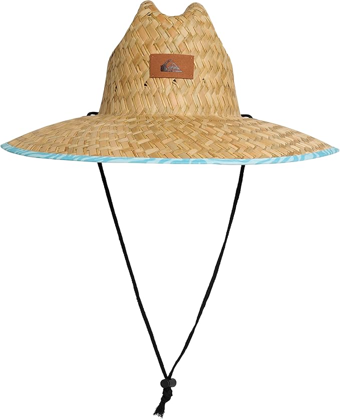 Quiksilver Men's Wide Brim Outdoor Lifeguard Straw Sun Hat