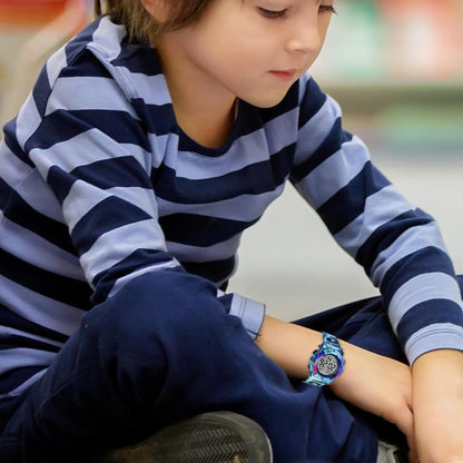 Kids Watch,Boys Watch for 3-15 Year Old Boys,Digital Sport Outdoor Multifunctional Chronograph LED 50 M Waterproof Alarm Calendar Analog Watch for Children with Silicone Band,Kids Gift