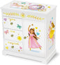 Giggle & Honey Princess Musical Jewelry Box for Girls - Kids Music Box with Drawers, Fairytale Gifts for Girls Birthday, Princess Jewelry Boxes for Ages 3-10 - 9 x 5 x 9.3 in, White