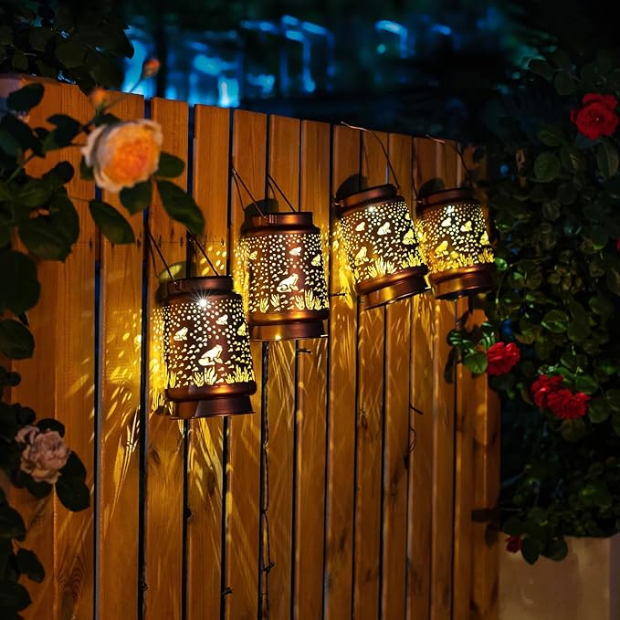 Frog Solar Lanterns Outdoor Waterproof Hanging Solar Lights Frog Gifts for Women Men Metal Decorative LED Frog Lanterns for Garden Decor,Yard,Patio,Lawn,Tabletop,Pathway,Landscape