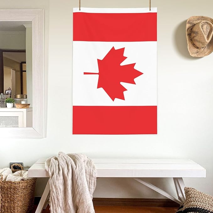 Canada Canadian Flag Garden Yard House 2x3 ft Flags Double Sided Print Banner Indoor Outdoor Party Home Decorations for Boat Dorm House Balcony