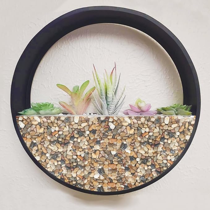 GASPRO 10 Pound Pebbles for Indoor Plants, 3/8 Inch Decorative Rocks for Vase, Succulents, Landscaping, Garden, Highly Polished, Mixed Color