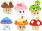 6 Set Mini Cute Mushroom Animals Building Toy Set Adorable Plant Blocks for Creative Play Bonsai Botanical Collection