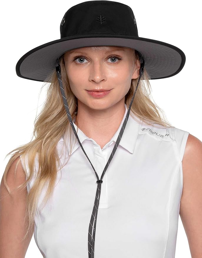 Men's Shapeable Wide Brim Hat - UPF 50 Sun Protection - Maximum Coverage on Your Next Adventure - Sun Fearless Leo Hat