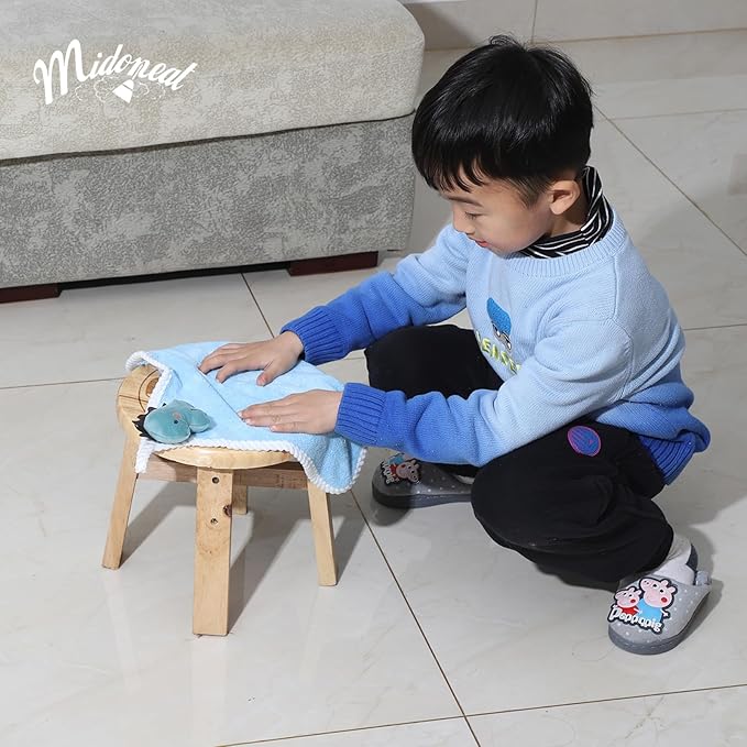 Kids Cleaning Toy Set, Mini Child Broom, Mop and Dustpan, Little Housekeeping Helper Set ,Pretend Home Cleaning Play Set for Toddler Age 1-5,6pcs (Green)