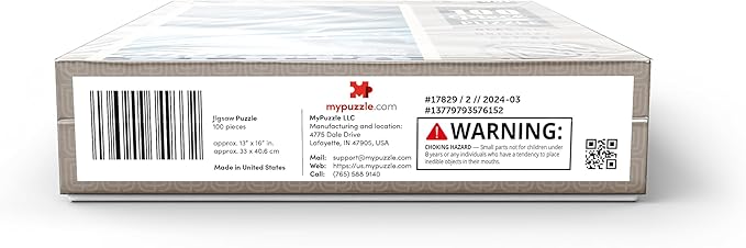 MyPuzzle Pluto: Meteor Showers, Vintage Poster - Premium 100 Piece Jigsaw Puzzle for Adults