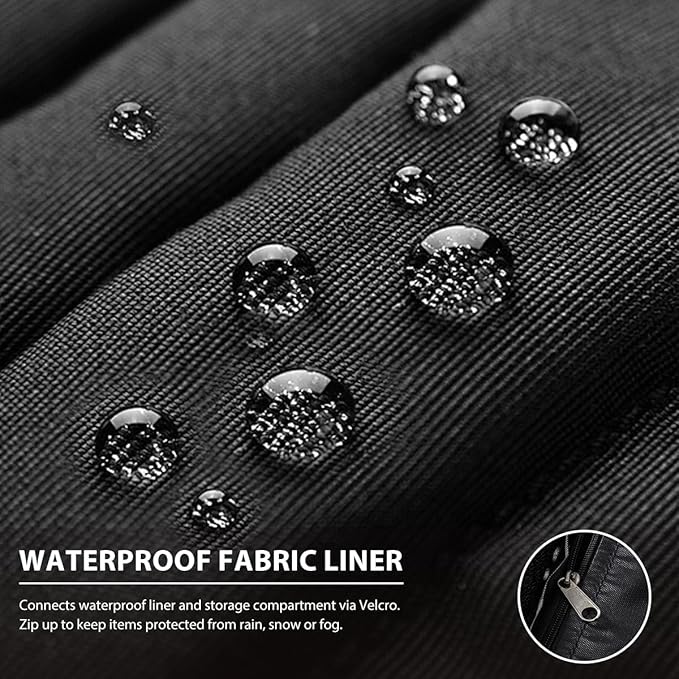 Outdoor 70 Gallon Wicker Storage Box with Waterproof Liner, Patio PE Rattan Storage Container for Outside, Deck Box with Hinged Lid for Cushions, Pillows, Towels, Horizontal Bin, Brown