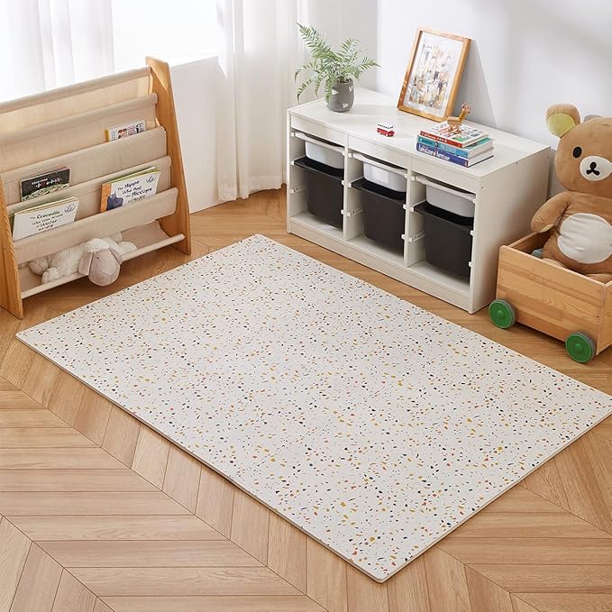 Terrazzo Playmat, Non-Toxic, Eco-Friendly, Large, Puzzle Playmat (Multi), 180 centimeters x 120 centimeters