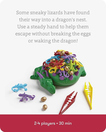 SimplyFun Dreaming Dragon - A Game for Kids Based on Steady Hands, Concentration, and A Little Luck - 2 to 4 Players - Kids Game Ages 6 & Up
