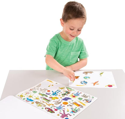 Melissa & Doug Sticker Collection Book: Dinosaurs, Vehicles, Space, and More - 500+ Stickers - FSC Certified
