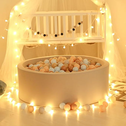 GOGOSO Ball Pits Balls for Toddlers Pack of 50 100 200 Plastics Shape Ball Non-Phthalate Non-BPA Non-Toxic 2.2-Inch Crush Proof Play Balls