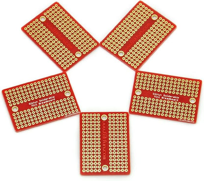 Gikfun Mini Solder-able Breadboard Gold Plated Finish Proto Board PCB for Arduino Electronic DIY (Pack of 5PCS) GK1009