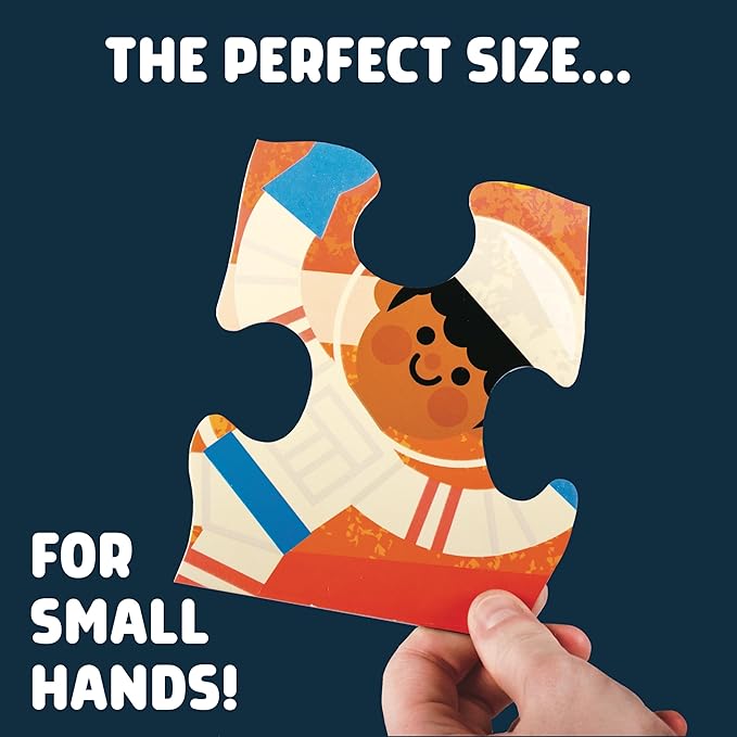 Chuckle & Roar Educational 50 PC Floor Puzzle Giant Space Glow-in-The-Dark