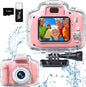 Kids Camera Underwater Waterproof Digital Camera for Kids 2 Inch IPS Screen 1080P HD Kids Video Action Camera for 3 4 5 6 7 8 9 10 Year Old Girls Boys Thanksgiving Christmas Birthday Gift
