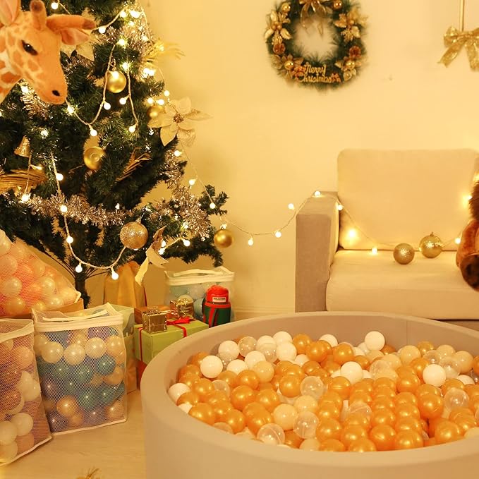 Realhaha Ball Pit Balls 50 100 200 500 Play Balls Plastic Balls for Baby Girls Toddlers Kids Play Tent Pool Playhouse Playpen Party Decoration