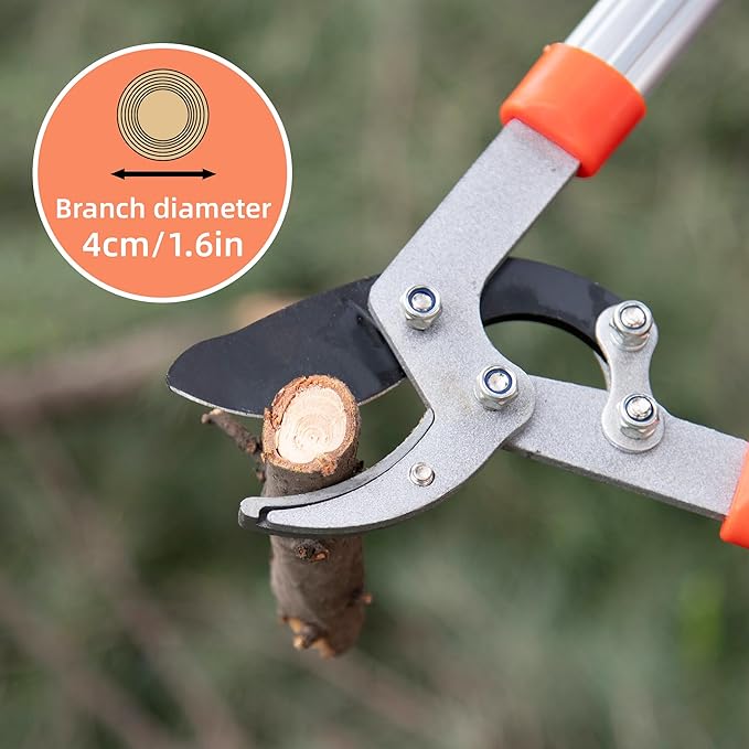 Heavy Duty Garden Lopper Pruning Shears, Aluminum Alloy or Carbon Steel, Tree Branch Cutter with Non-slip Handle, Labor-saving Gardening Tools, Yard, Orchard (Vigorously cut 59cm aluminum alloy)